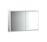 emco loft Armoire de toilette avec éclairage, 1200 mm, 2 portes, modèle apparent, 979805118, Couleur: aluminium/miroir