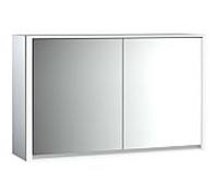 emco loft Armoire de toilette avec éclairage, 1300mm, 2 portes, modèle apparent, 979805120, Couleur: aluminium/miroir