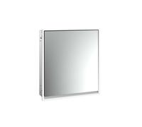 emco loft Armoire de toilette avec éclairage, 600 mm, modèle à encastrer, aluminium/miroir, 979805103, Exécution: 1 porte (poignée de porte à droite)