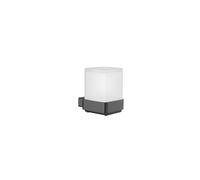 emco loft Distributeur de savon à capteur, verre cristal satiné, 052100505, Couleur: Chrome noir brossé