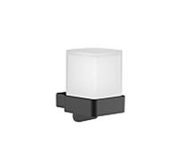 Emco Distributeur de savon liquide mural Loft 052113303 – verre cristal satiné, gobelet tulipe, noir
