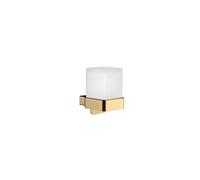 emco loft Distributeur de savon liquide, modèle mural, avec gobelet à tulipe, verre cristal satiné, 052100703, Couleur: Or poli