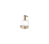 emco loft Distributeur de savon liquide, modèle mural, réservoir en verre cristal satiné, pompe de dosage en plastique, 052101701, Couleur: bronze brossé