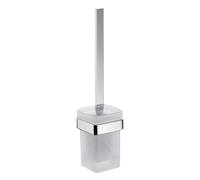 emco loft ensemble brosse de toilette, modèle mural, verre cristal satiné, 051500100, Couleur: chrome