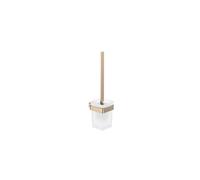 emco loft ensemble brosse de toilette, modèle mural, verre cristal satiné, 051501700, Couleur: bronze brossé