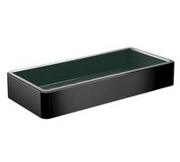 Emco Loft Panier à éponge à visser, étagère de douche en aluminium de qualité supérieure avec insert en plastique amovible, panier de douche pour accessoires de salle de bain, noir mat