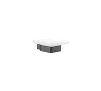 emco loft Porte-savon, modèle mural, verre cristal satiné, 053000500, Couleur: Chrome noir brossé