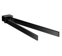 emco loft porte-serviettes, 2 bras, pivotant, 337mm, 055013331, Couleur: Noir