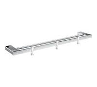 chromé serviettes double Emco Loft 056100160 chromé , 642 mm, avec 3 crochets amovibles blanc