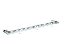 Emco Bad Porte-serviettes double Loft 842 mm chromé, 3 crochets amovibles – 056100180