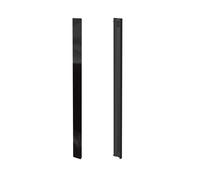 emco loft Set semi-encastré, pour Armoire de toilette avec éclairage, 2 profilés latéraux, 733mm, 979800074, Couleur: noir-verre