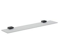 emco loft tablette, verre cristal sanitisé, 600mm, 051013360, Couleur: noir