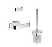 Emco Bad Ensemble d'accessoires salle de bains Loft 059800102 – chromé, porte‑papier sans couvercle