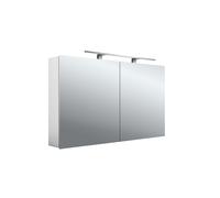 emco mee armoire à glace lumineuse LED, aluminium, 2 portes, modèle apparent, lampe LED, 1200mm, 949805053
