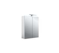 emco mee armoire à glace lumineuse LED, aluminium, 2 portes, modèle apparent, lampe LED, 600mm, 949805050