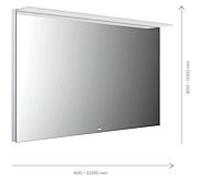Emco Mi 200 LED miroir lumineux 102080006000100 800 x 600 mm, avec voile lumineux en acrylique