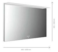 Emco Mi 200+ miroir lumineux LED 102100009000300 1000 x 900 mm, avec voile lumineux en acrylique