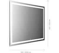 Emco Mi 230 LED miroir lumineux 105050010000100 500 x 1000 mm, avec découpe lumineuse sur tout le pourtour