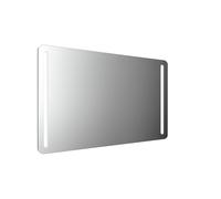 emco MI 270 Miroirs lumineux Miroirs lumineux MI avec coins arrondis et 2 bandes lumineuses à gauche et à droite, avec éclairage du lavabo, avec feuille chauffante, hauteur 800mm, 449829020, Exécution