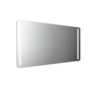 emco MI 290 Miroirs lumineux LED avec coins arrondis et 2 bandes lumineuses à gauche et à droite, avec fonction mémoire, hauteur 800mm, 449829021, Exécution: largeur: 1600mm