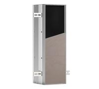 Emco Module Asis Plus 492 mm (charnière de Porte Droite/Gauche, Brosse WC intégrée, modèle encastré) 975611009, Aluminium, Normal