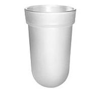 Emco pièce en verre Polo verre cristal dépoli, pour jeu de brosses WC