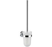 emco polo Ensemble de brosse pour WC, verre cristal satiné, manche chrome, 071500100