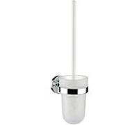 emco polo Ensemble brosse de toilette, réservoir plastique, manche blanc, 071500101