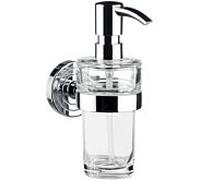 emco polo distributeur de savon, verre cristal clair, 130 ml, 072100101