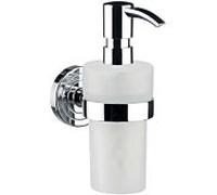 Emco Polo 072100102 Distributeur de savon liquide acrylic blanc, doseur plastique, 245 ml