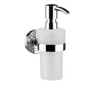 emco polo distributeur de savon, récipient en plastique blanc, 245ml, 072100102