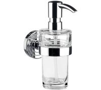 emco polo distributeur de savon, verre cristal clair, 130 ml, 072100101
