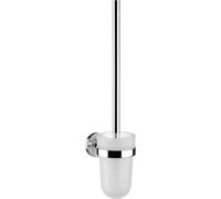 emco polo Ensemble de brosse pour WC, verre cristal satiné, manche chrome, 071500100