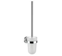 emco polo Ensemble de brosse pour WC, verre cristal satiné, manche chrome, 071500100