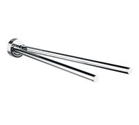 emco polo porte-serviettes, pivotant, L=410mm, 2 bras, chromé, 075000141