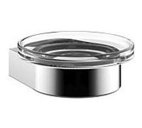 Emco porte-savon Flow 273000100 chrome, interrupteur verre cristal clair