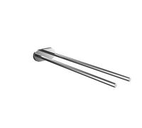emco porte-serviettes rond, 2 bras, rigide, 400mm, 435000140, Couleur: chrome
