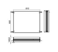 Emco Prestige Cadre d'encastrement pour armoire de toilette avec éclairage, 989700008,
