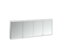 emco prime 2 Armoire de toilette avec éclairage, 2000 mm, 4 portes, modèle encastré, 949713567, Couleur: noir/miroir