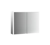emco prime 3 armoire de toilette, 1300mm, 2 portes, modèle apparent, 949707306, Couleur: aluminium/blanc