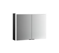 emco prime 3 armoire de toilette, 1300mm, 2 portes, modèle apparent, 949714306, Couleur: noir/miroir