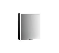 emco prime 3 armoire de toilette, 600mm, 2 portes, modèle apparent, 949714302, Couleur: noir/miroir