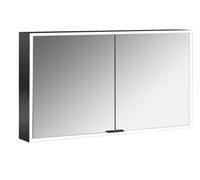 Emco prime armoire à miroir éclairée en saillie 949713584 1200x700mm, 2 portes, noir/miroir