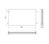 Emco prime Cadre d'encastrement pour miroir encastré, 949700013,