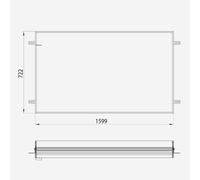 Emco Bad Cadre de montage Prime 2 pour armoire de toilette éclairée 1600 mm 949700015