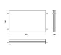 Emco Cadre de montage pour armoire de toilette Prime 1200 mm 949700017