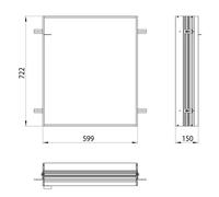 Emco Prime2 Cadre d'encastrement pour miroir encastré, 949700020,