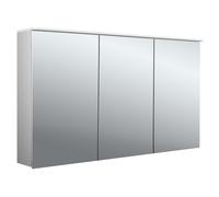 emco pure 2 design armoire à glace lumineuse LED avec éclairage de lavabo, 3 portes, 1300x711x185mm, 979705409