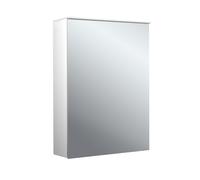 emco pure 2 design armoire à glace lumineuse LED avec éclairage du lavabo, une porte avec butée interchangeable, 500x700x185mm, 979705410
