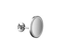 Emco Pure LED miroir de rasage / cosmétique 109406007 Ø 203 mm, rond, grossissement 3x, connexion directe, chromé